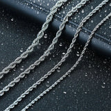 Gothic Rope Chain Necklaces Plated Stainless Steel Choker