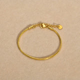 2mm Thin Snake Chain Bracelet for Women Girls, Stainless Steel Wristband Jewelry