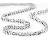 3mm Stainless Steel Franco Chain Men's Foxtail Necklace