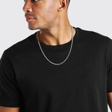 3mm Stainless Steel Franco Chain Men's Foxtail Necklace