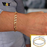 7MM Chain Bracelet Punk Stainless Steel Link Wristband Jewelry
