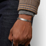Men's 7mm Stainless Steel Chain Bracelet, Customizable, Waterproof, Never Fade