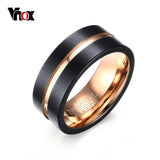 8mm Men's Tungsten & Gold-color Ring