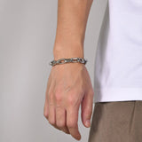 9.2MM Rectangle Chain Steel Bracelet for Men - Birthday Gift for Dad