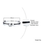 AUM OM Bangle Bracelet Stainless Steel Yoga Meditation Jewelry