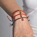 Adjustable Heart Cactus Charm Bracelet for Girls Boys, Unisex Lucky Wristband