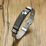 Adjustable Length TO DAD Bracelets for Men Mesh Watch Band