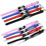 Kids ID Bracelets Stainless Steel Bar Rubber