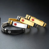 Stainless Steel Mesh Medical ID Bracelet Customize Diabetes