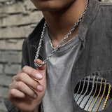 Stainless Steel Twisted Singapore Chain Necklace for Men Women