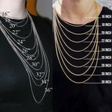 Stainless Steel Twisted Singapore Chain Necklace for Men Women