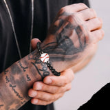 Baseball Charm Bracelets for Men Women, Adjustable Nylon Rope Chain