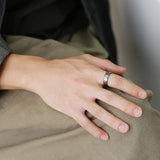 6mm Men Wedding Tungsten Carbide Ring, Matte Finished Comfort Fit
