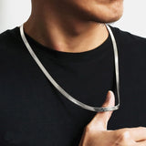Men's Stainless Steel Snake Chain Necklace 5.6mm Choker Collar Gift