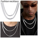 Men's Stainless Steel Snake Chain Necklace 5.6mm Choker Collar Gift