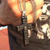 Cross Necklace Stainless Steel Jesus Crucifix Pendant