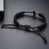 Cross Charm Bracelet Braided Rope Unisex Jewelry