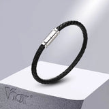 Leather Men Bracelet Casual Braided Rope Chain Wristband Gift