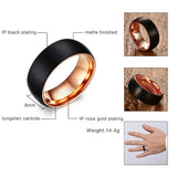 TUNGSTEN CARBIDE Men's Wedding Band 8mm