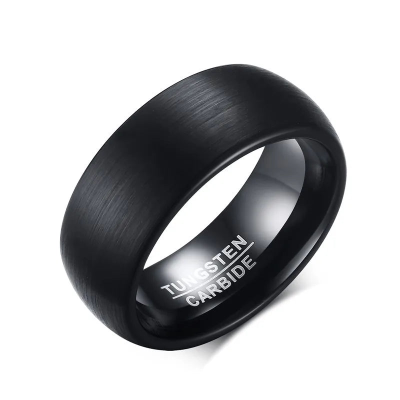TUNGSTEN CARBIDE Men's Wedding Band 8mm