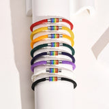 Casual Rope Chain Bracelets with Rainbow Clasp
