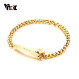 Heart ID Tag Bracelet Stainless Steel Chain