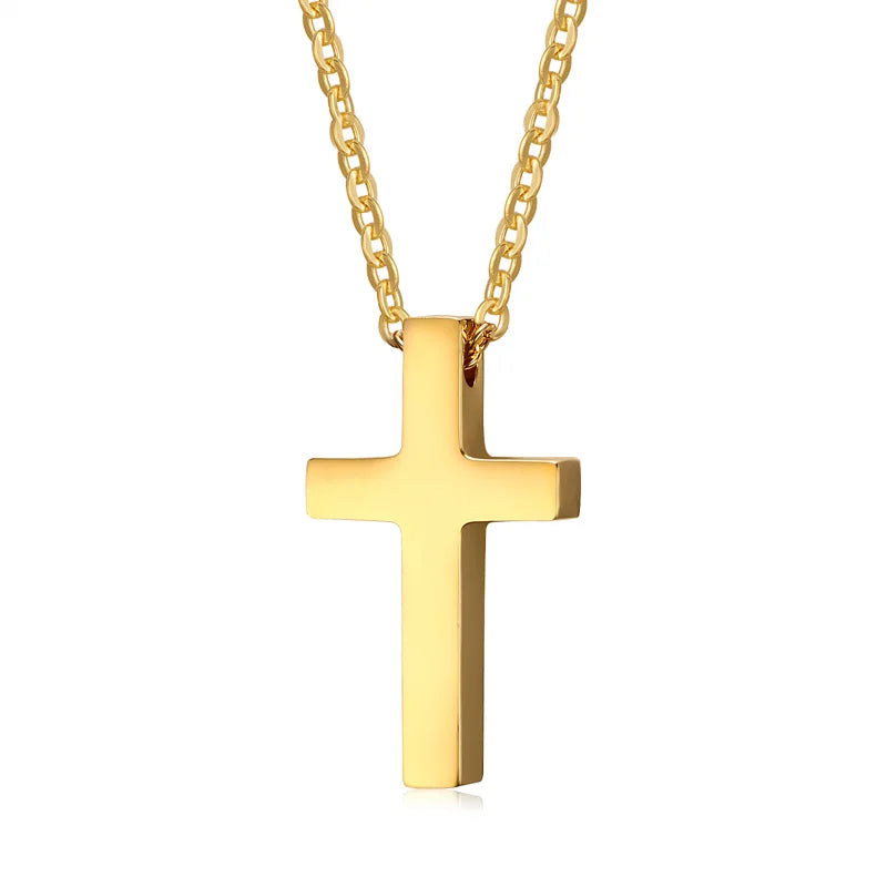 Cross Prayer Necklace Stainless Steel Lucky Jewelry