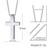 Cross Prayer Necklace Stainless Steel Lucky Jewelry