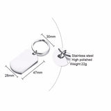 Stainless Steel Keychain for Men Love Expression Gift