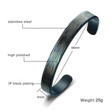 Men's Punk Stainless Steel Cuff Bangle Bracelet