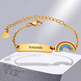 Engraved Name Date Baby Bracelet for Newborns
