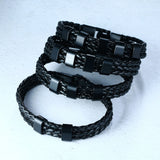 Family Names Bracelet for Men, Name Bead Leather Bangle, Love Gift