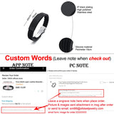 Personalized 16mm Silicone Bracelet for Men with Stainless Steel Tag