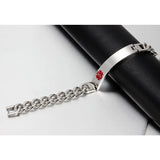 Medical Alert Bracelet Stainless Steel Personalized Emergency Jewelry