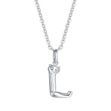 Cat Necklaces Initial Letter Pendant Collar