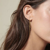Japan Long Tassel Chain Earrings, Stainless Steel Ear Line Threader Da