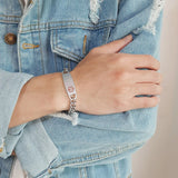 Medical Condition Men Bracelet Anti Allergy Stainless Steel Type 2 Diabetes COPD