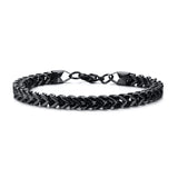 Men's Foxtail Chain Bracelet, Vintage Franco Wristband