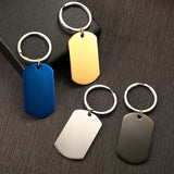 Engrave Info Key Chain Stainless Steel Useful Accessory