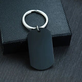 Engrave Info Key Chain Stainless Steel Useful Accessory