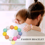 Coin Charm Bracelets for Kids, Pink Beads Bracelets