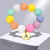 Coin Charm Bracelets for Kids, Pink Beads Bracelets