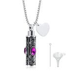 Custom Name Urn Necklaces, Memorial Cremation Pendant, Heart Collar