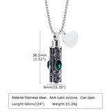 Custom Name Urn Necklaces, Memorial Cremation Pendant, Heart Collar