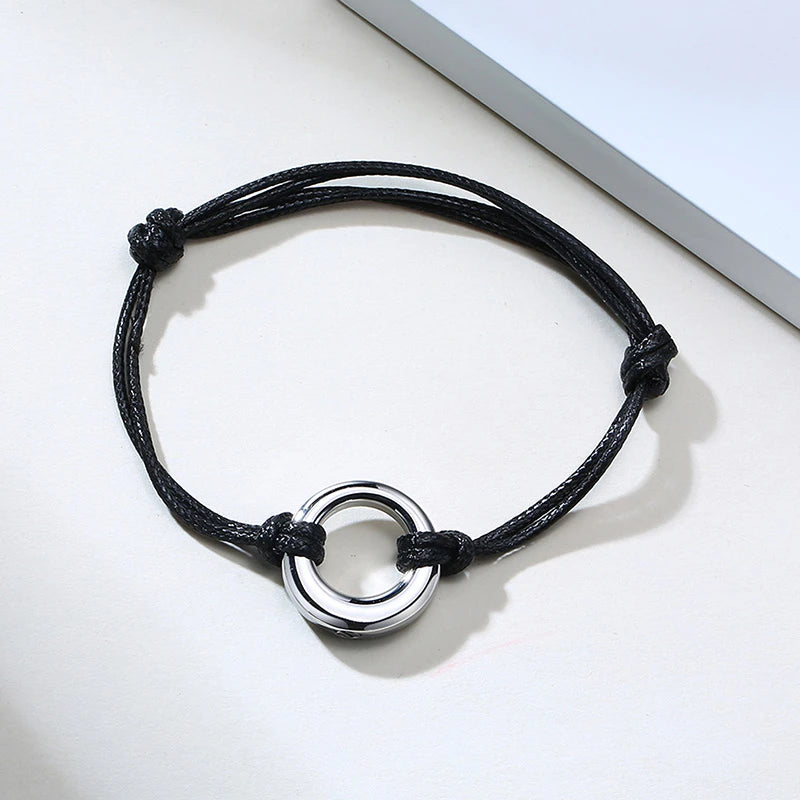 Circle of Life Urn Ashes Bracelet for Men Women