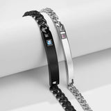 Engraving Couple Bracelets, Customize Stainless Steel ID Bangle