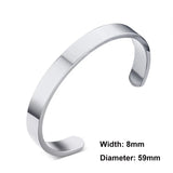 Engraving Cuff Bangle Stainless Steel Bracelet His Queen Personalized Gift
