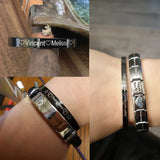 Engraved Stainless Steel Couple Cuff Bracelets