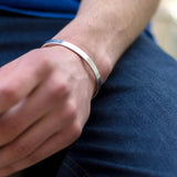 Engraved Stainless Steel Couple Cuff Bracelets