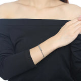 Engraved Couple Promise Bracelet Stainless Steel ID Bracelets for Women Men